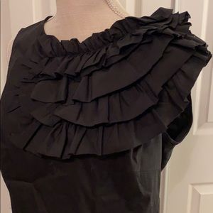 Sleeveless ruffle blouse